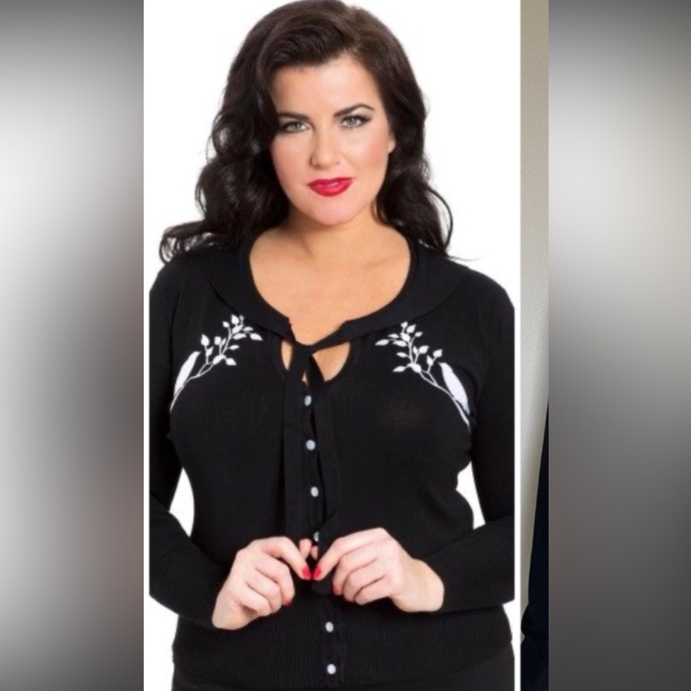 Voodoo Vixen Black and White Cardigan